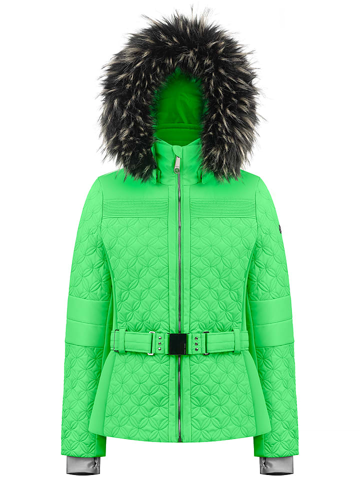 Kurtka narciarska w kolorze zielonym