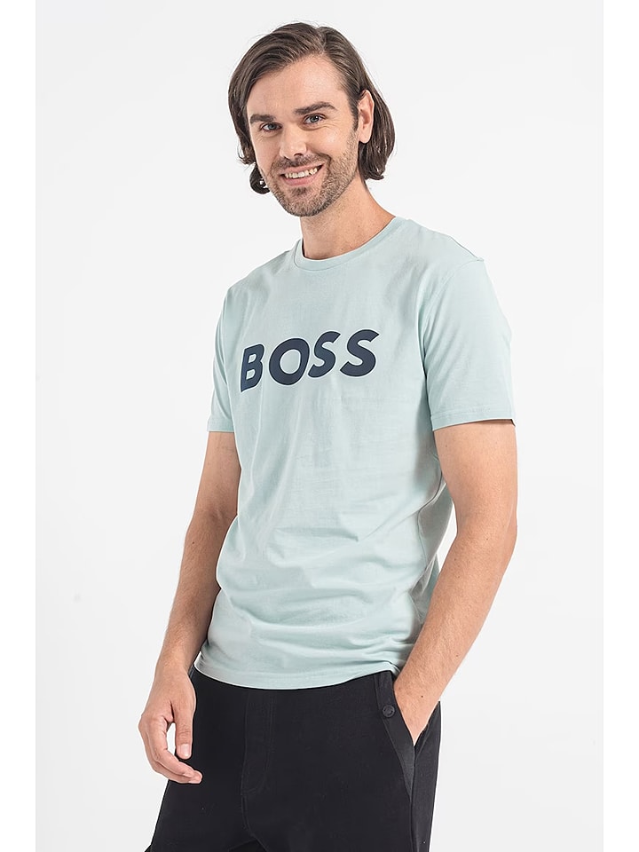 Hugo Boss Koszulka w kolorze miętowym rozmiar: 3XL