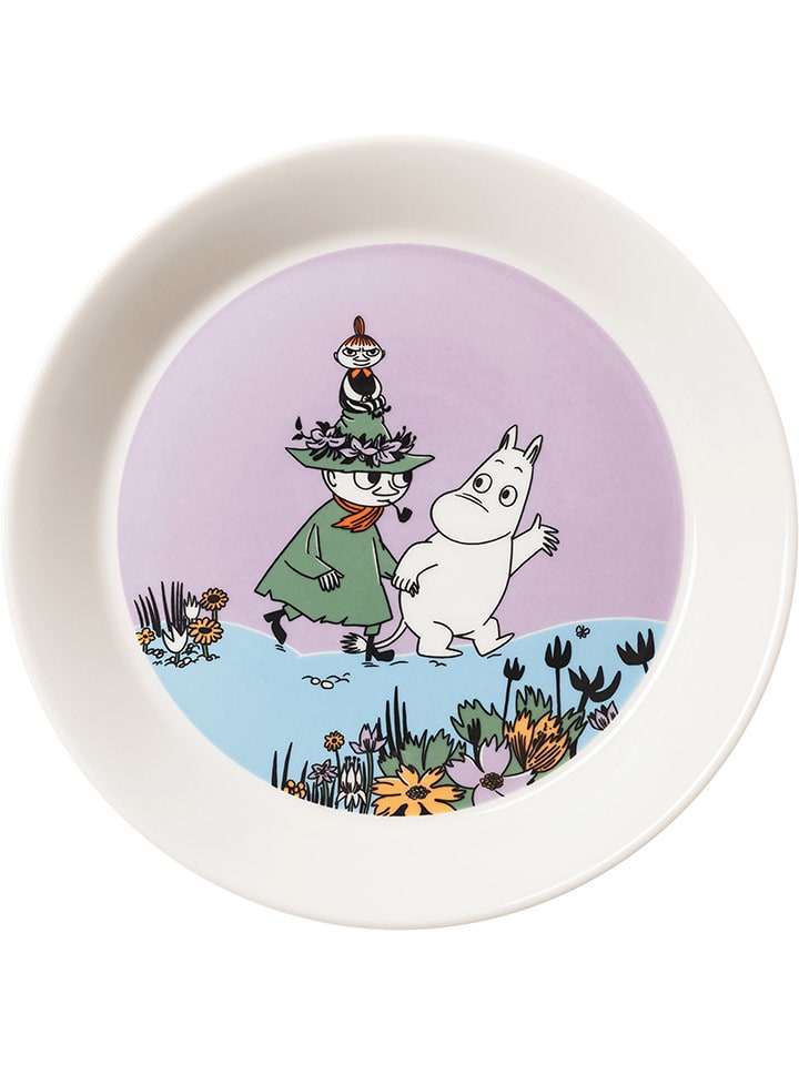 Moomin Talerzyk deserowy "Friends Forever" w kolorze fioletowo-białym - Ø 19 cm rozmiar: onesize