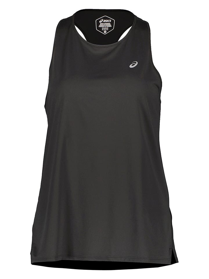 asics Top w kolorze czarnym do biegania rozmiar: L