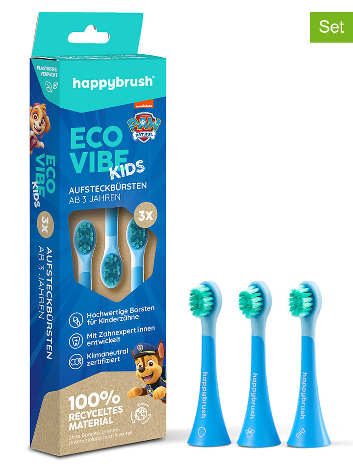 happybrush Końcówki (6 szt.) "Eco Vibe Kids" do szczoteczki rozmiar: onesize