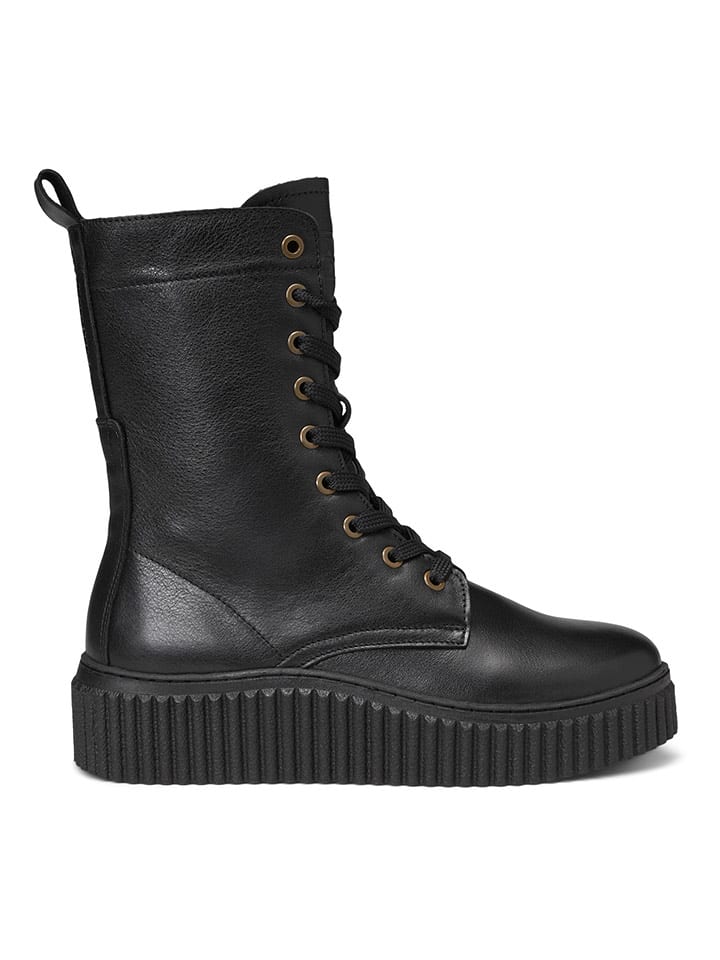 Marc O'Polo Shoes Skórzane botki "Bianca" w kolorze czarnym rozmiar: 38