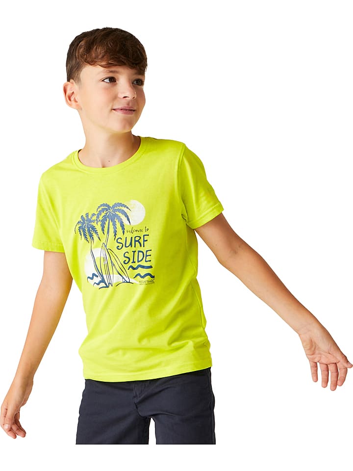 Regatta Koszulka "Bosley VII" w kolorze limonkowym rozmiar: 152