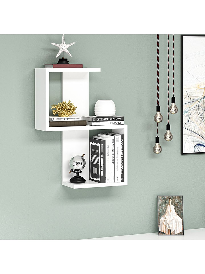 Scandinavia Concept Regał ścienny w kolorze białym - 30 x 60 x 16,5 cm rozmiar: onesize