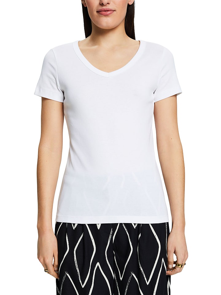 ESPRIT Koszulka w kolorze białym rozmiar: XS