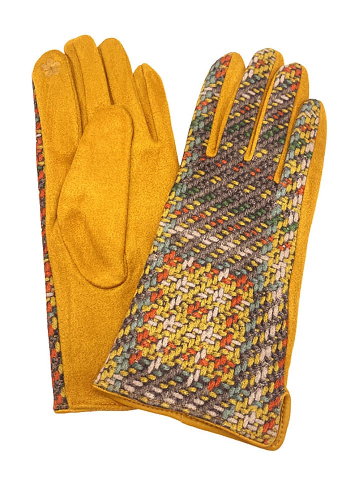 INKA BRAND Rękawiczki w kolorze żółtym rozmiar: onesize