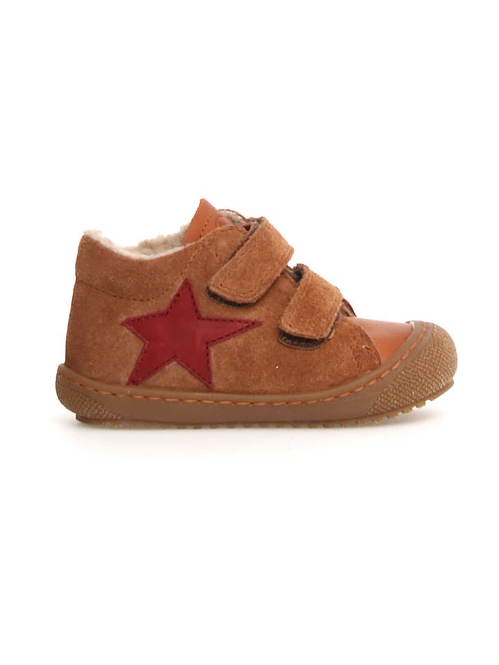 Naturino Skórzane buty "Kolde" w kolorze brązowym do nauki chodzenia rozmiar: 26