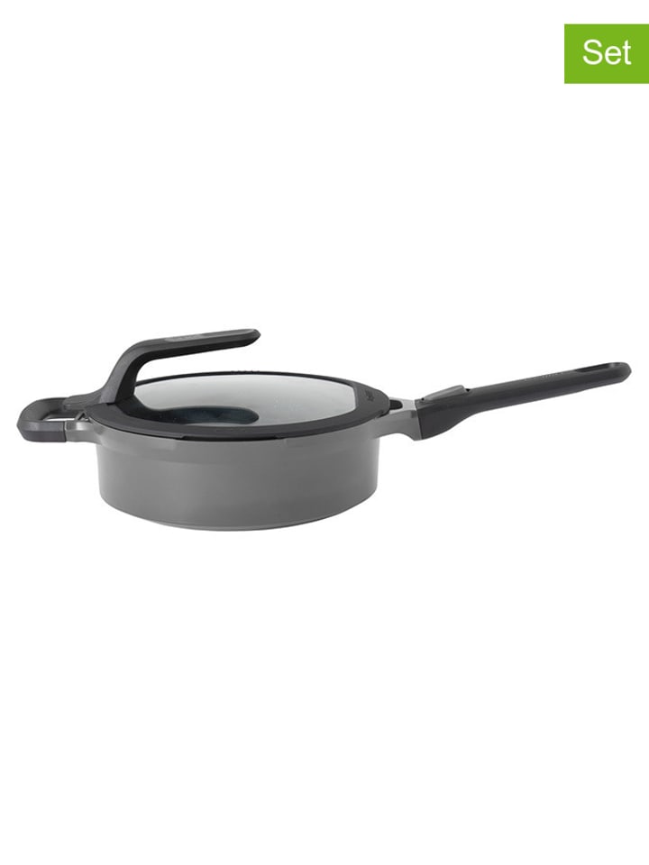 BergHOFF 2-częściowy zestaw w kolorze szarym - Ø 24 cm rozmiar: onesize