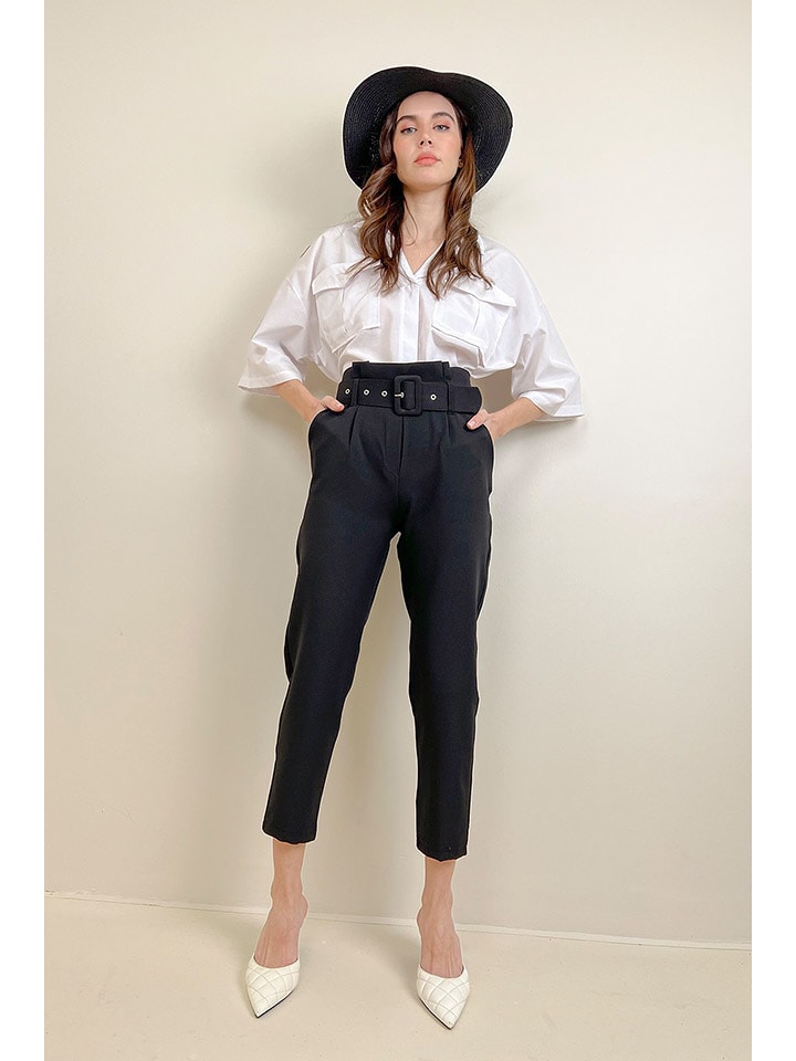 Defile Spodnie w kolorze czarnym rozmiar: M