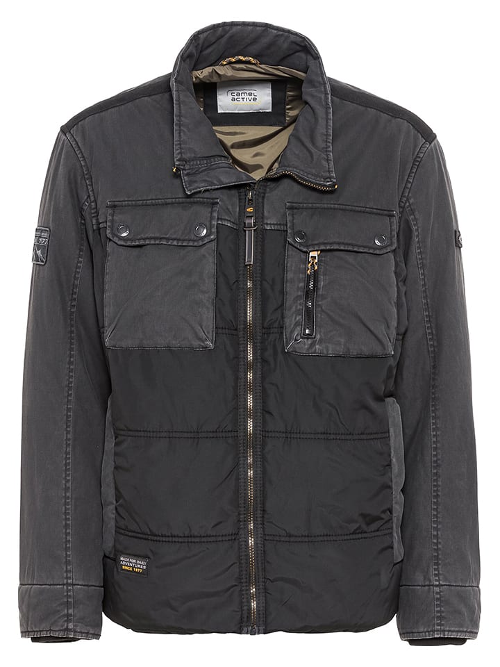 Camel Active Kurtka przejściowa w kolorze antracytowo-czarnym rozmiar: 52
