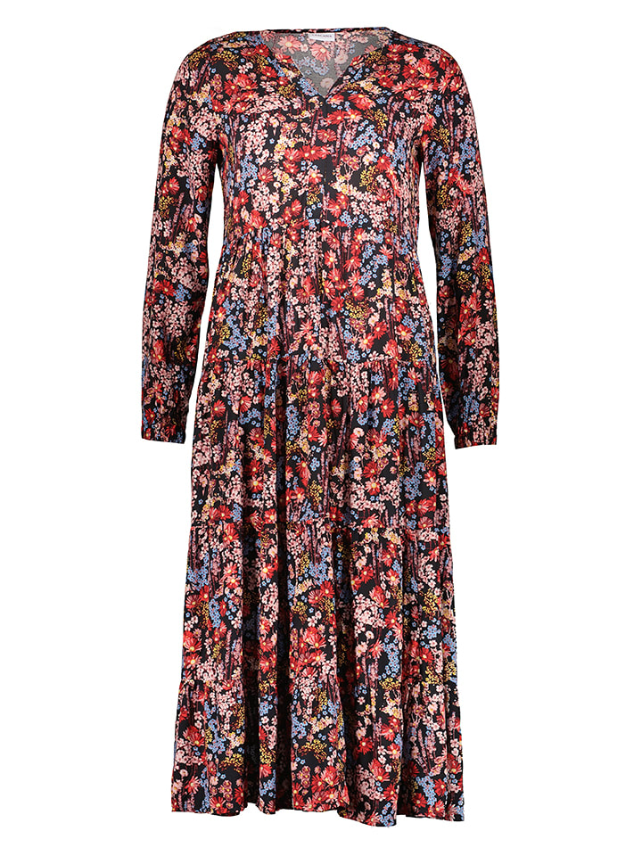 Sukienka w kolorze jasnoróżowo-niebiesko-czerwonym