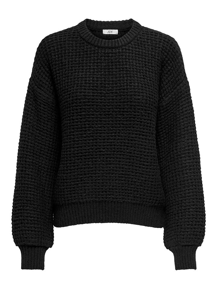 JDY Sweter dzianinowy w kolorze czarnym rozmiar: S