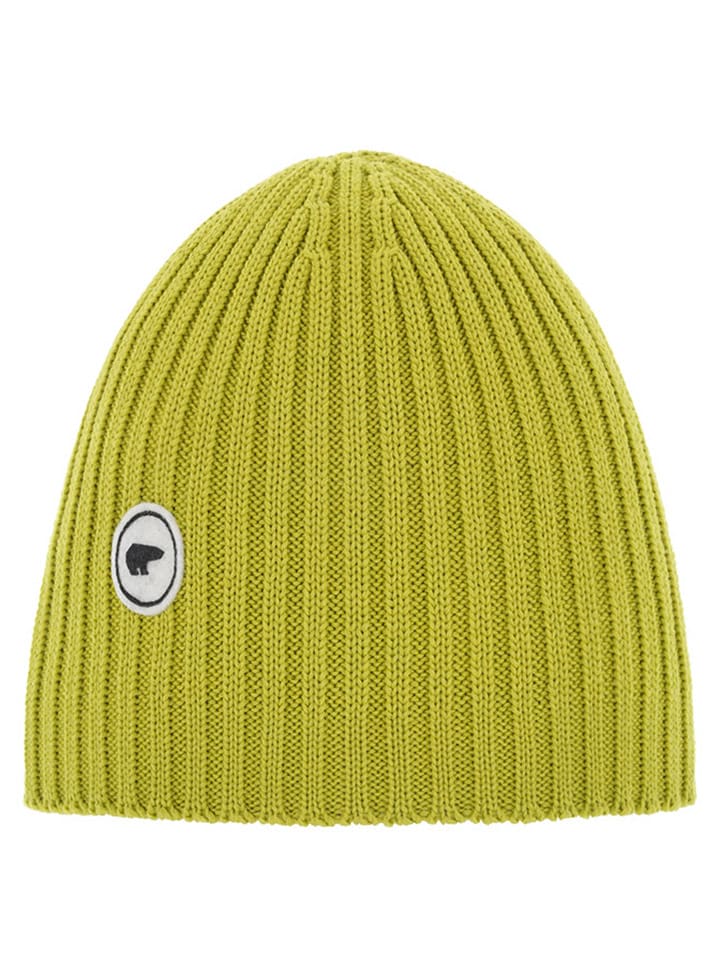 Eisbär Wełniana czapka beanie "Lien" w kolorze limonkowym rozmiar: onesize