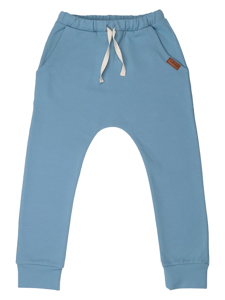 Walkiddy Spodnie dresowe w kolorze błękitnym rozmiar: 140