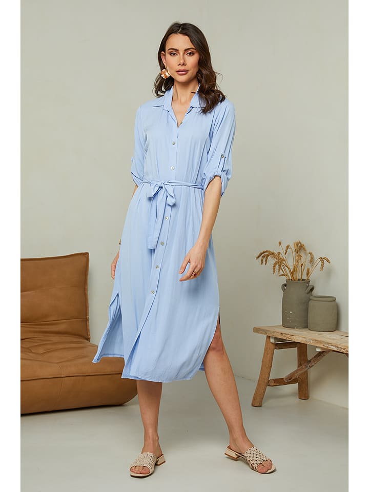 Pure Cotton Sukienka w kolorze błękitnym rozmiar: L/XL