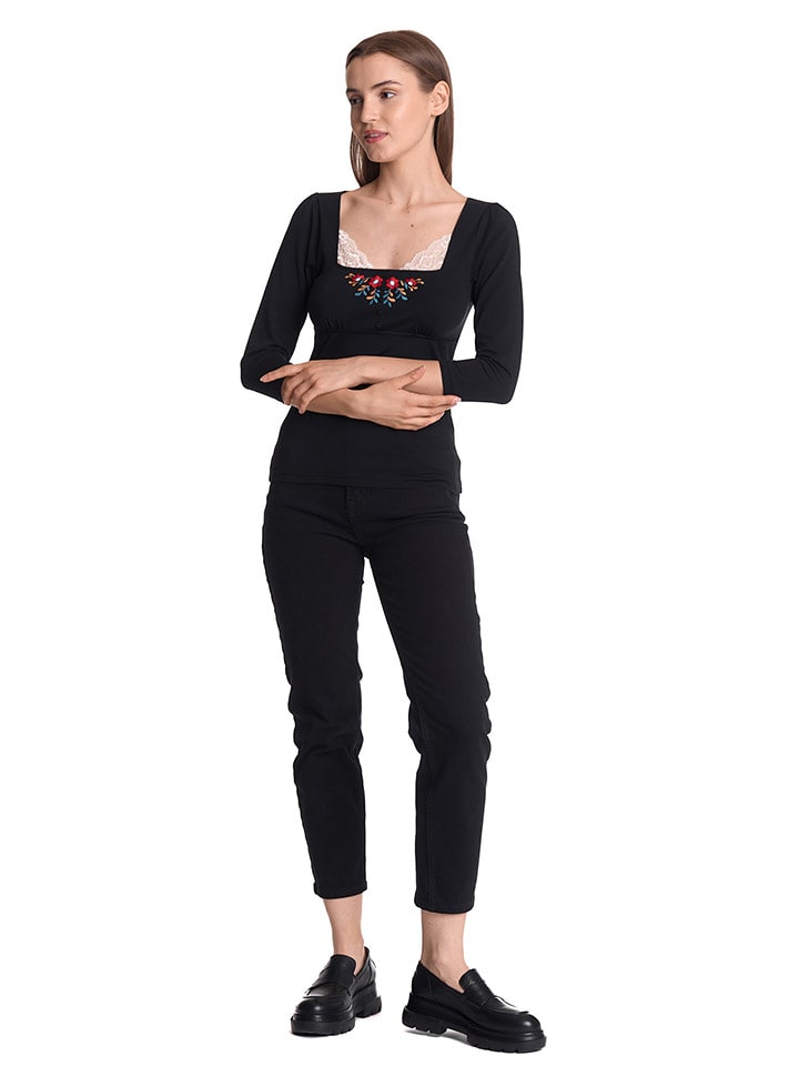 Vive Maria Koszulka "Meadow Love" w kolorze czarnym rozmiar: M