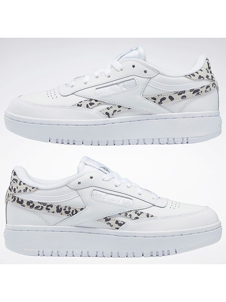 Reebok Skórzane sneakersy "Club C Double Revenge" w kolorze białym rozmiar: 37