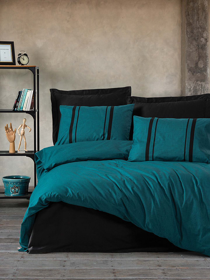 Elizabed Komplet pościeli renforcé w kolorze morskim rozmiar: 260x220 cm