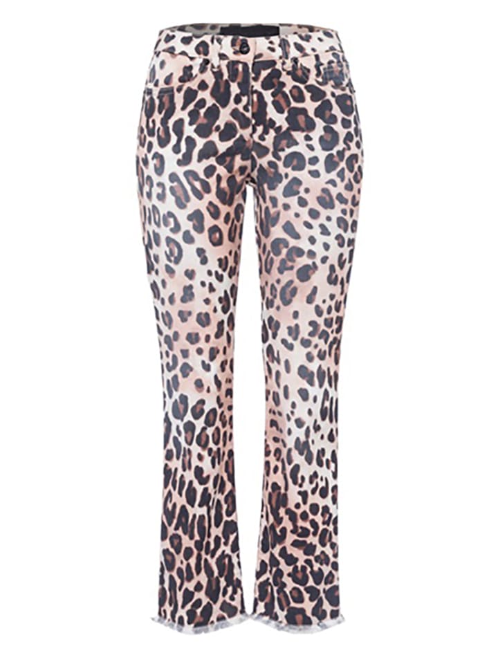 Spodnie w kolorze beżowo-błękitnym