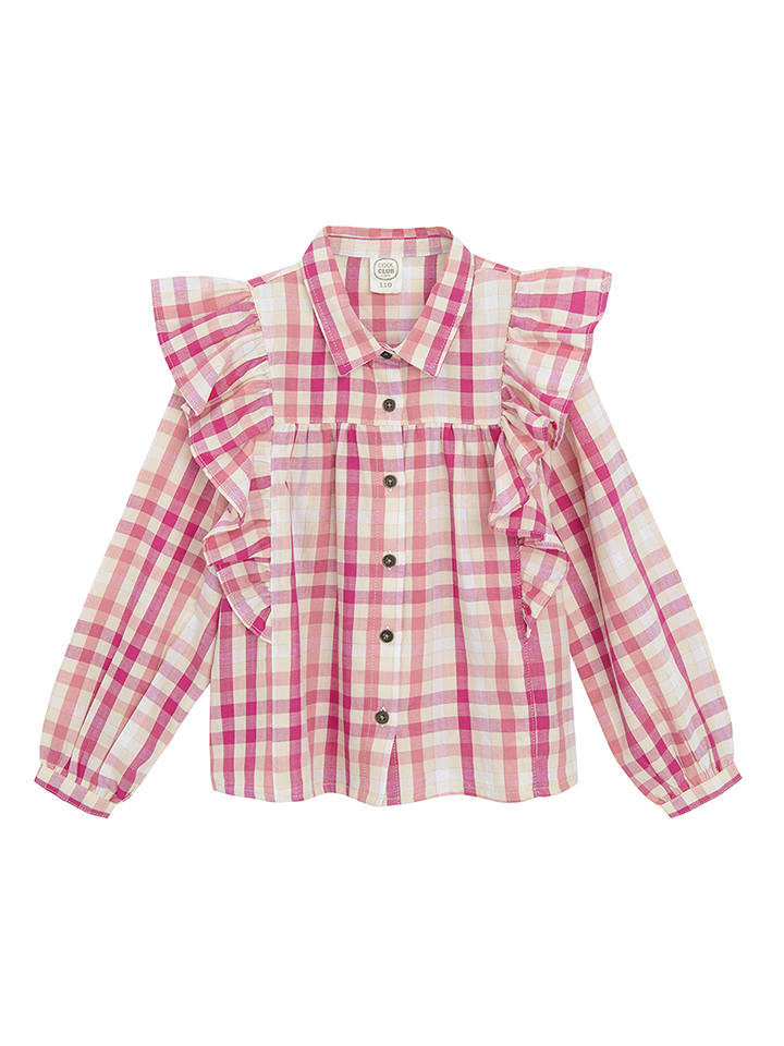 COOL CLUB Bluzka w kolorze czerwono-kremowym rozmiar: 116