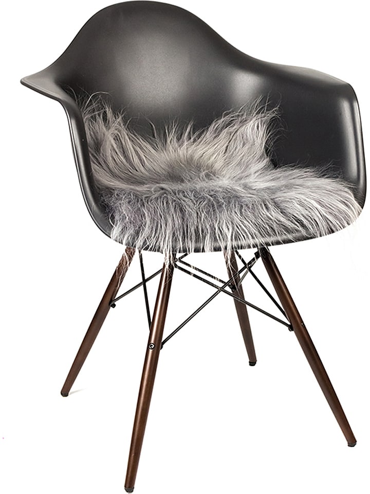 Hofbrucker Wyściółka w kolorze szarym ze skórą jagnięcą rozmiar: 37x37 cm