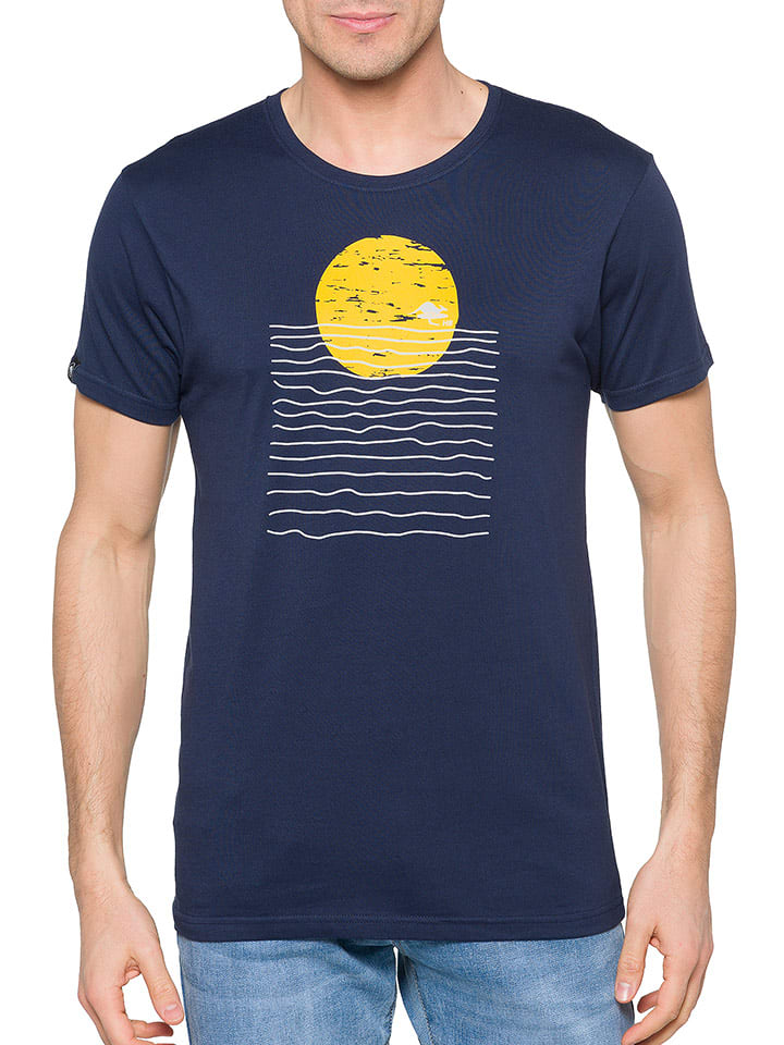 Hot Buttered Koszulka "Heatwave" w kolorze granatowym rozmiar: XL