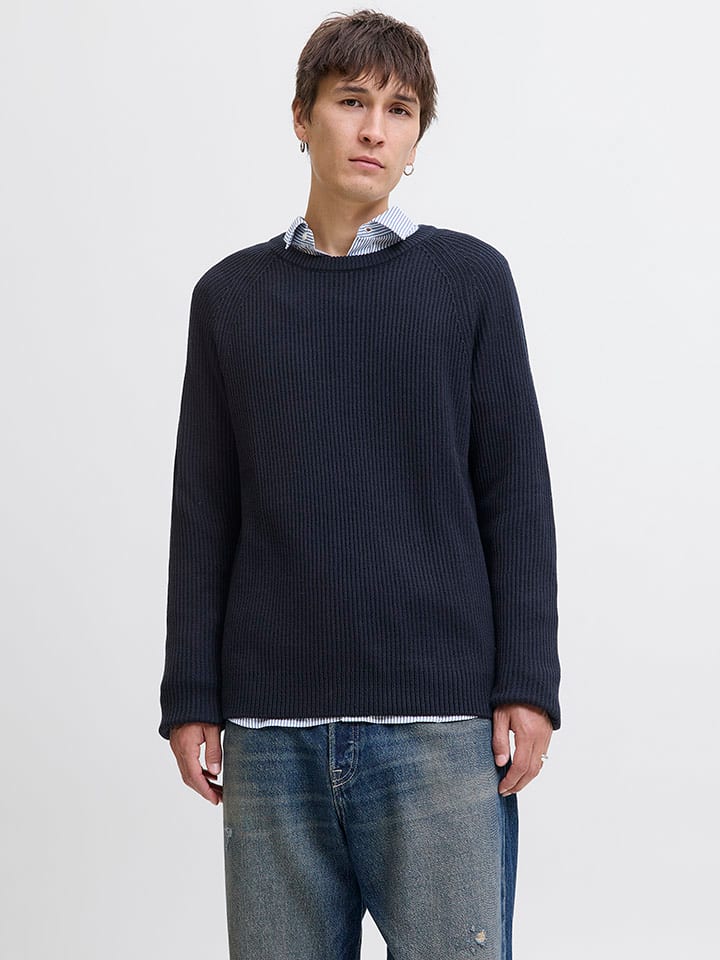 Jack & Jones Sweter w kolorze granatowym rozmiar: L