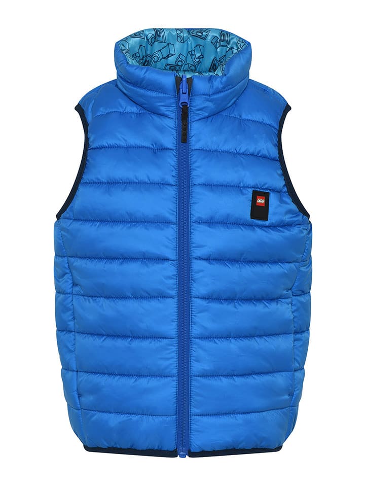 LEGO Kamizelka pikowana w kolorze niebieskim rozmiar: 134