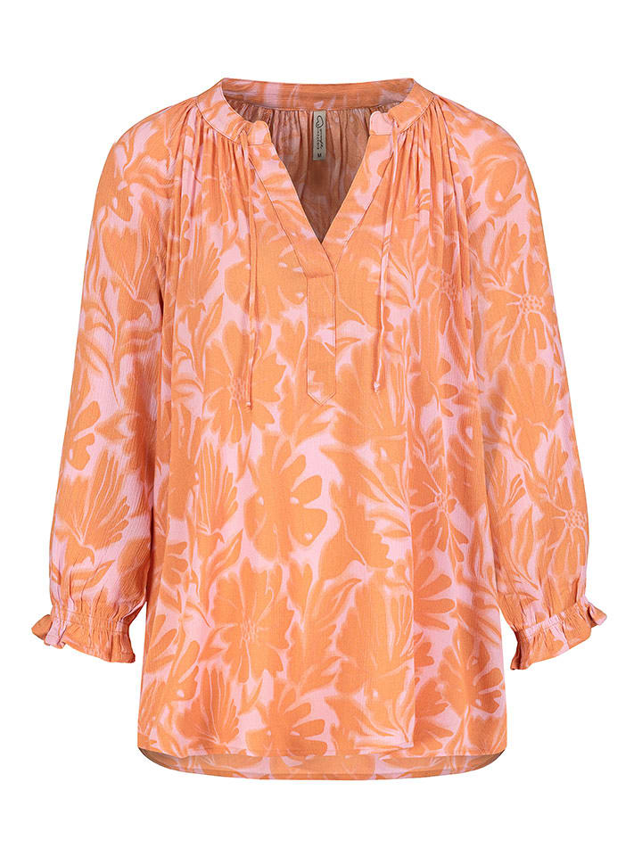 Eight2Nine Bluzka w kolorze jasnoróżowo-pomarańczowym rozmiar: L