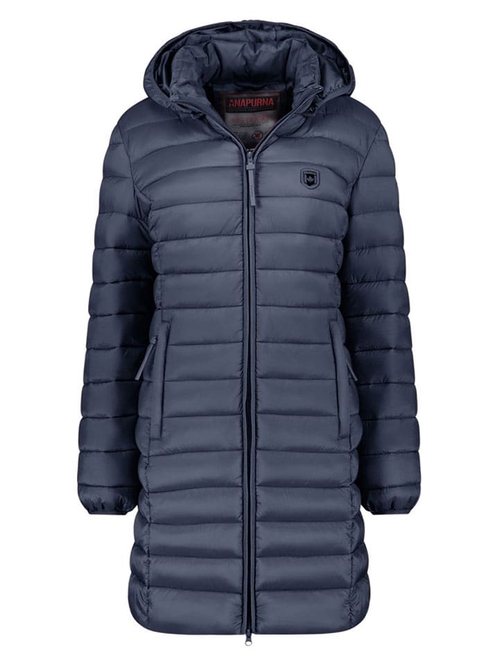 ANAPURNA Płaszcz pikowany "Akitalana" w kolorze granatowym rozmiar: L