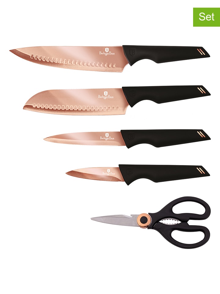 7-częściowy zestaw w kolorze różowozłotym