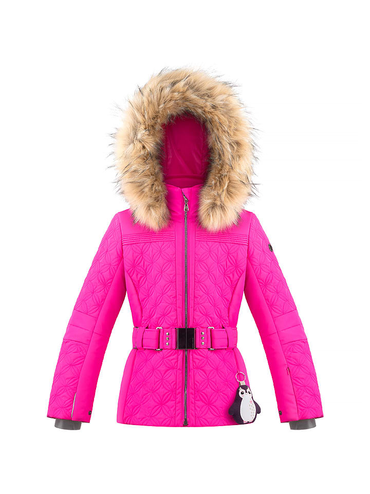 Kurtka narciarska w kolorze różowym