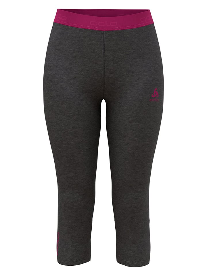 Odlo Wełniane legginsy funkcyjne "Woll 150" w kolorze antracytowym rozmiar: XS