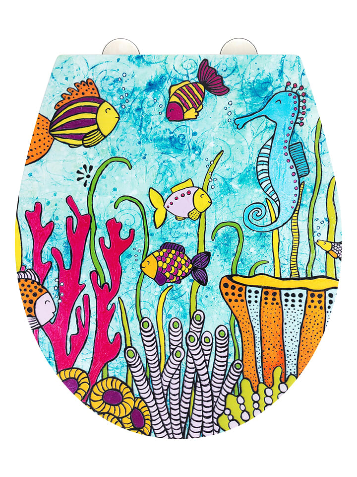 Wenko Automatyczna deska WC "Ocean Life" ze wzorem rozmiar: onesize