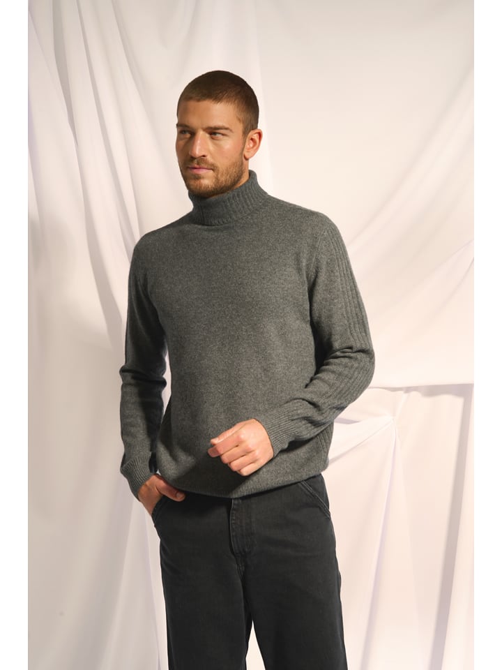 Just Cashmere Kaszmirowy golf "Noi" w kolorze szarym rozmiar: XXL