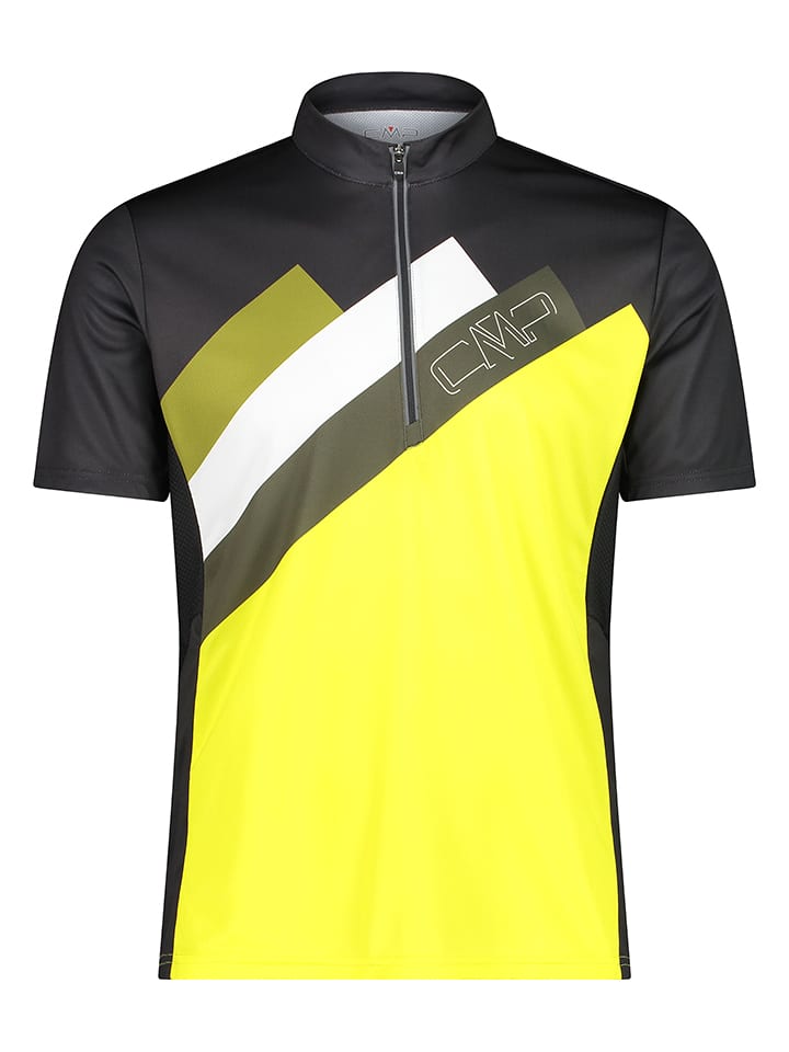 CMP Koszulka kolarska w kolorze żółto-czarnym rozmiar: 50