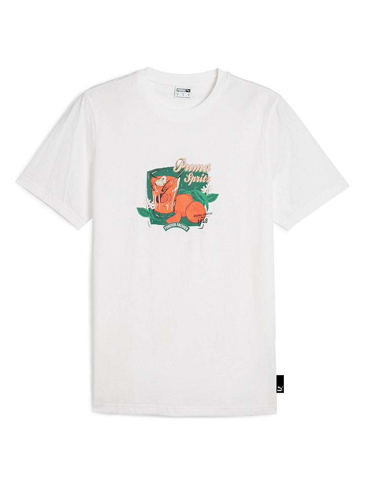 Puma Koszulka "Spritz" w kolorze białym rozmiar: M