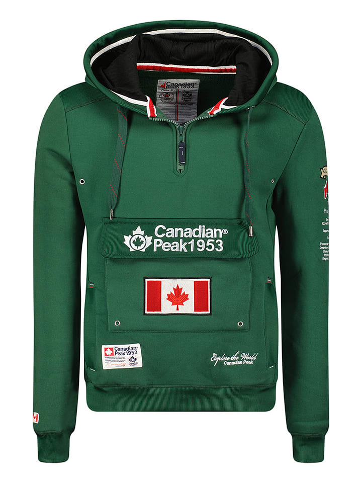 Canadian Peak Bluza "Galapagos" w kolorze ciemnozielonym rozmiar: L