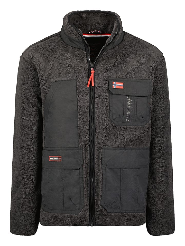 Geographical Norway Kurtka polarowa "Umare" w kolorze antracytowym rozmiar: M
