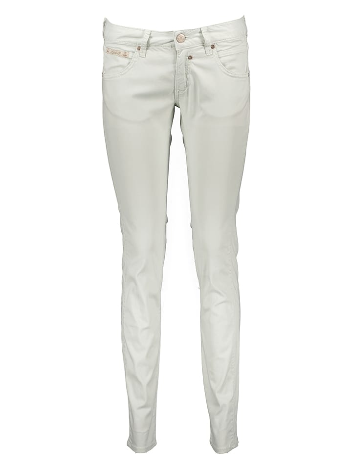 Herrlicher Spodnie w kolorze białym rozmiar: W27/L32