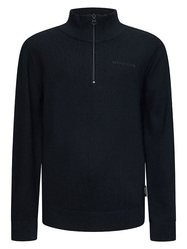 Retour Sweter "Charles" w kolorze czarnym rozmiar: 122/128