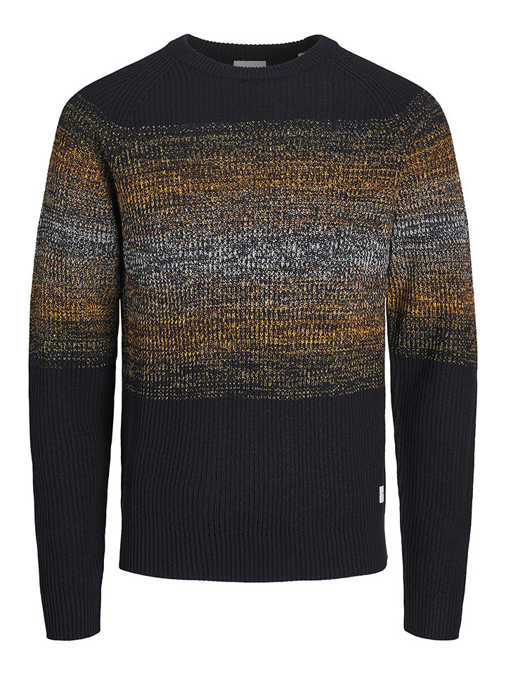 Jack & Jones Sweter "Pannel" w kolorze granatowym rozmiar: XL