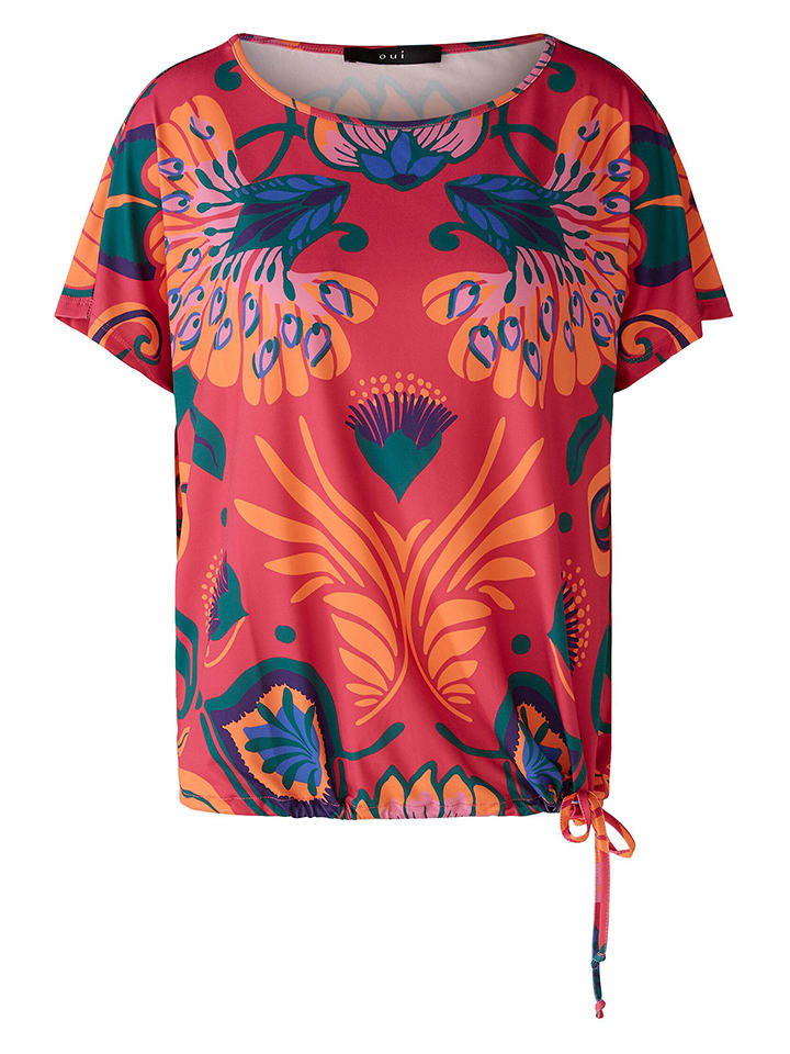 Oui Koszulka w kolorze różowo-pomarańczowym rozmiar: 42