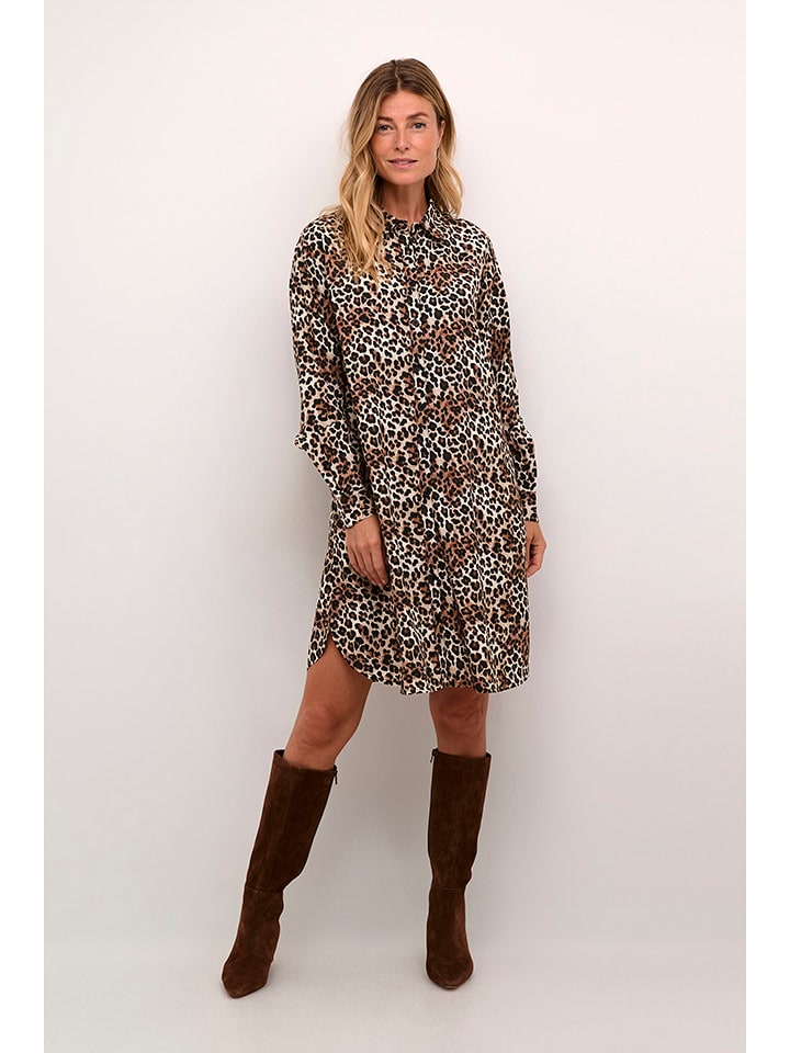 Kaffe Sukienka w kolorze brązowym rozmiar: 38