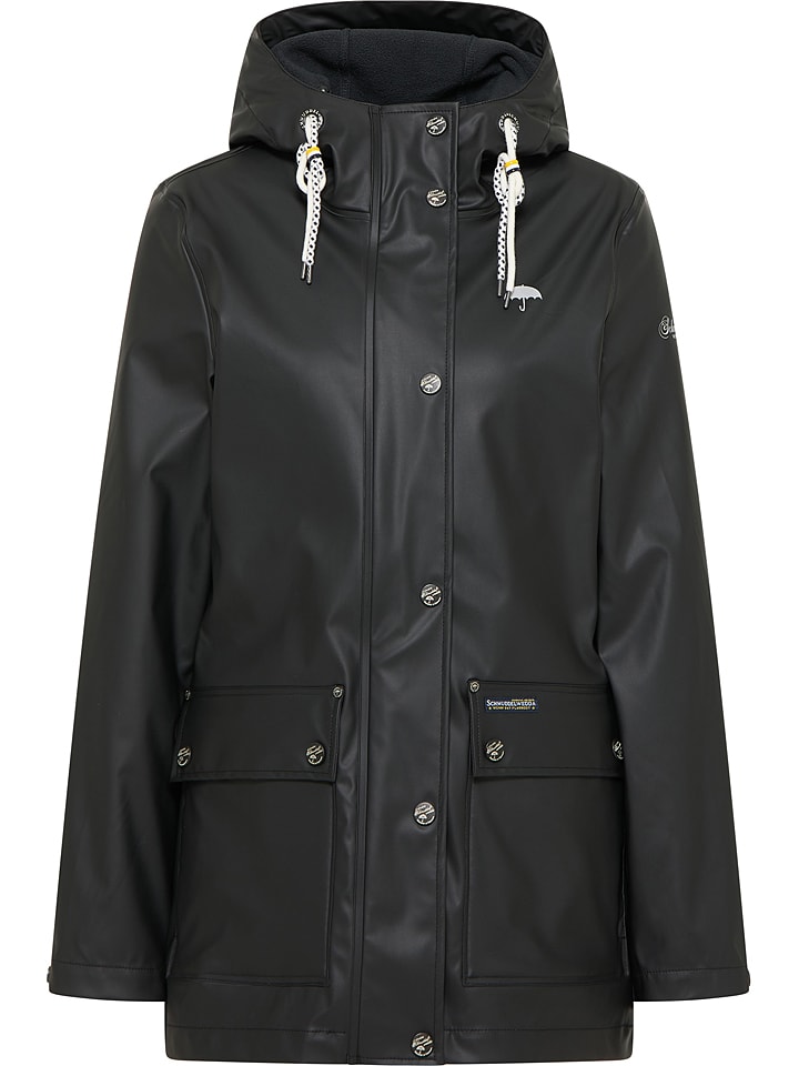 Kurtka przeciwdeszczowa 3w1 w kolorze czarnym