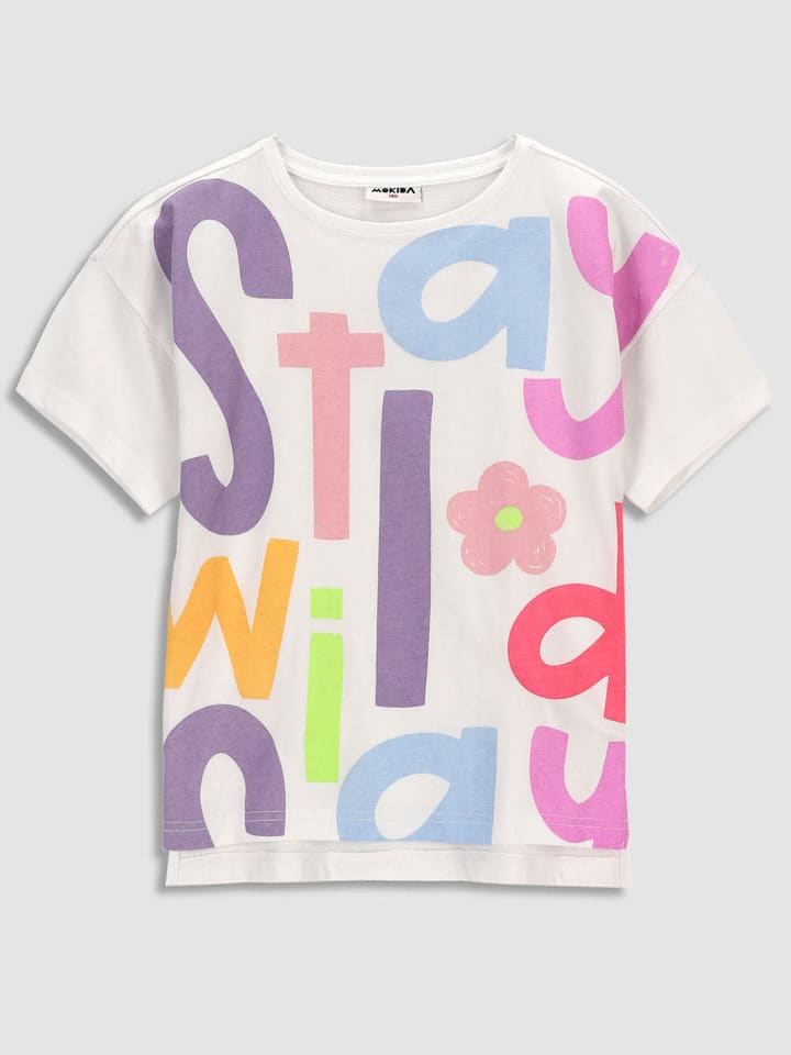 MOKIDA Koszulka w kolorze białym rozmiar: 140