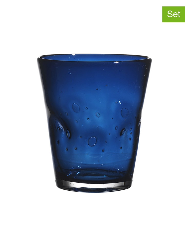 Onlylux Szklanki (6 szt.) "Eolo" w kolorze niebieskim - wys. 10 cm rozmiar: onesize