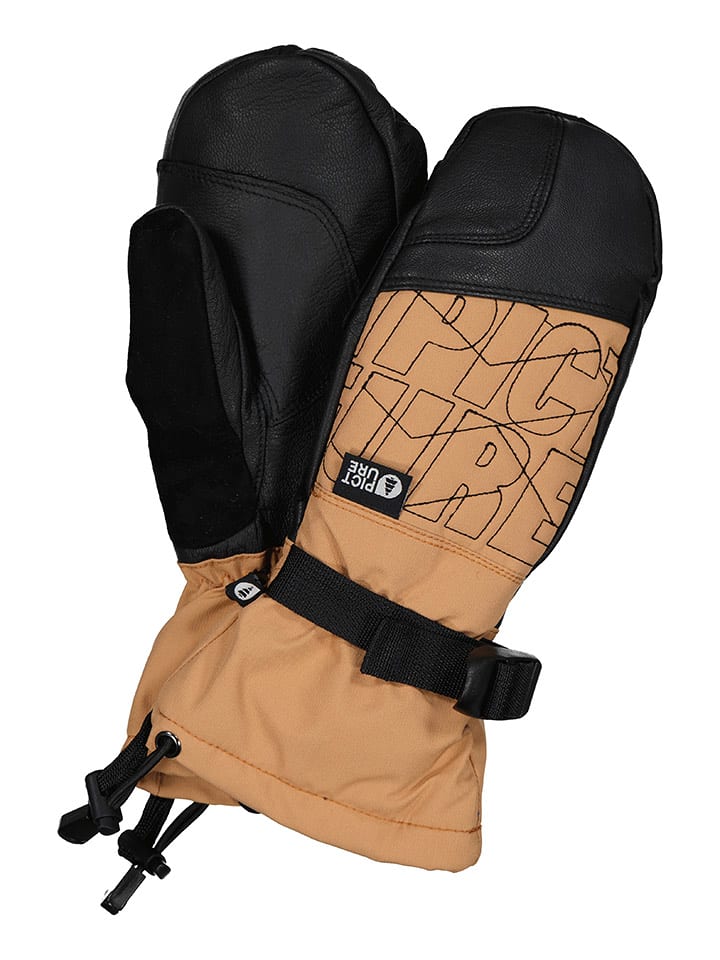 PICTURE Rękawice narciarskie "McTigga" w kolorze jasnobrązowym rozmiar: 7