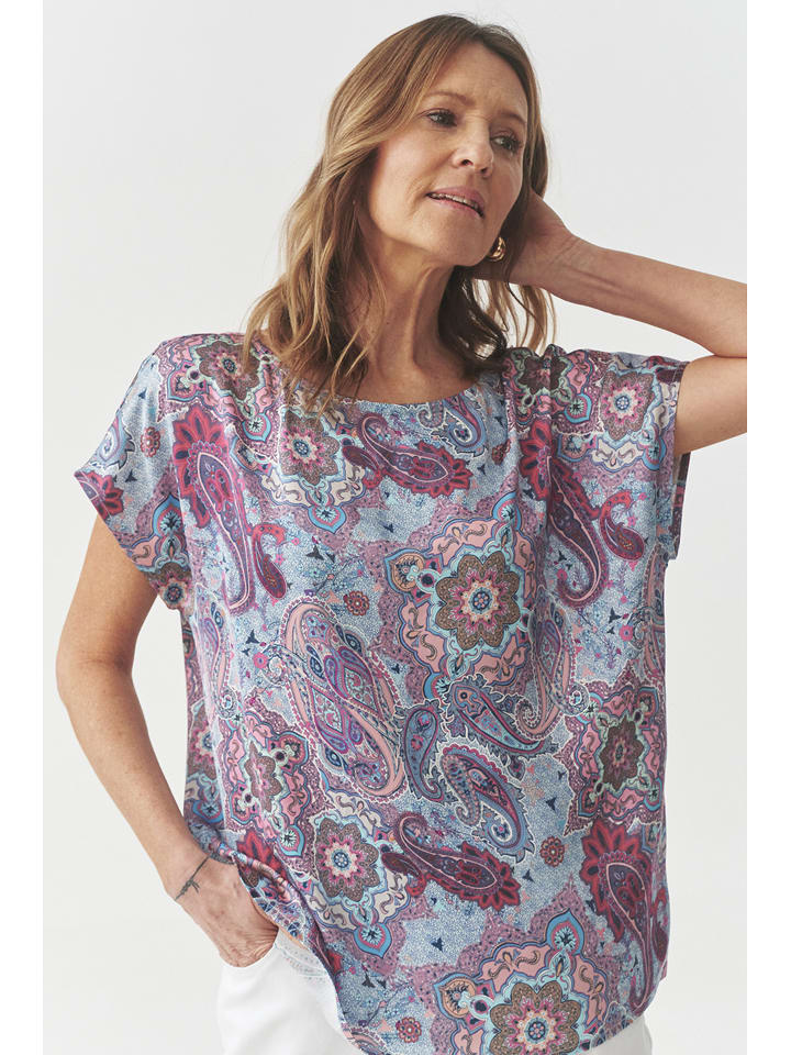 TATUUM Bluzka "Oma" w kolorze fioletowo-błękitnym rozmiar: 38