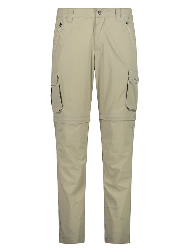 CMP Spodnie funkcyjne Zipp-Off w kolorze beżowym rozmiar: 46